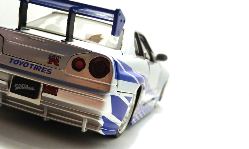 Illustration for article titled F&F Friday: A 1/24 Nissan Skyline GT-R R34 by Jada
